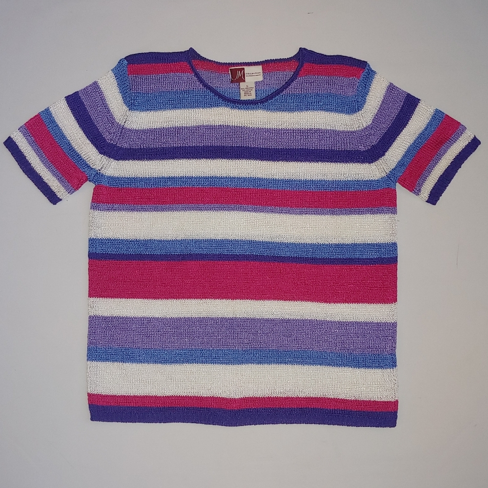 Jm collection sz small knit sweater short s